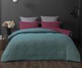 Постельное белье с одеялом "Kazanov.A." Эмир (бирюза малина графит) Муслин, Евро