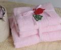 Shalla полотенца Pink (розовый) набор 3шт, 40x70+50x90+70x140