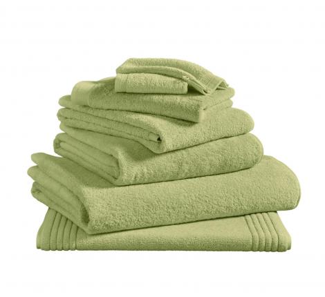 Полотенце махровое "Blanc des Vosges" UNI LICHEN (зеленый), 55х110