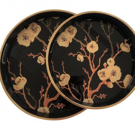 Поднос круглый большой "SAKURA", 46*4,5 см