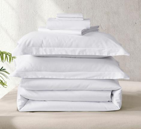 Постельное бельё "KARTEKS" Сатин однотонный SKO-024, Евро