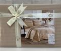 Постельное бельё AKAY SATEN (бежевый), 1,5 спальный