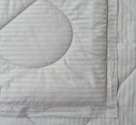 Постельное белье с одеялом "Sofi de Marko" Федерико (серый) Страйп Сатин, Евро