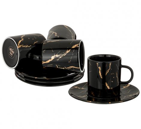 Чайный набор "FANTASY" на 4 персоны, 8 предметов (чёрный)