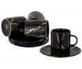 Чайный набор "FANTASY" на 4 персоны, 8 предметов (чёрный)