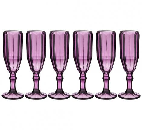 Набор бокалов для шампанского 6 штук &quot;РОКА&quot; 694-023 СЕРИЯ &quot;MUZA COLOR&quot; 150 мл