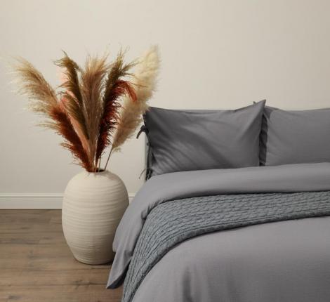 Постельное белье "Sofi de Marko" Аредель (серый) Лён, Евро