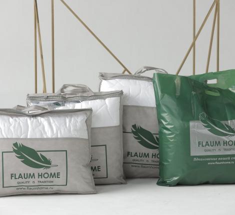 Подушка "FLAUM HOME RAINBOW" упругая 50х70, мятно-белый