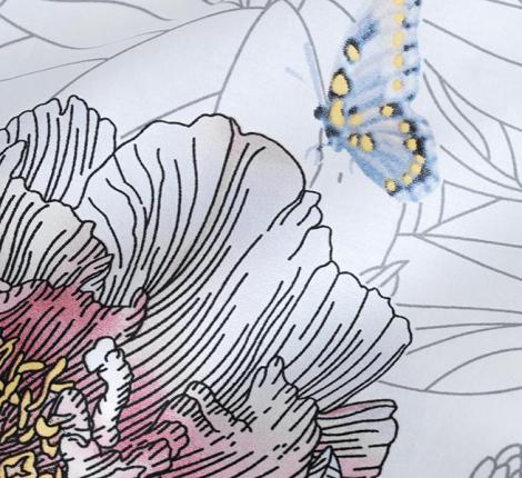 Постельное белье "Sailid" BR-10A-1 Twill, 1,5 спальный