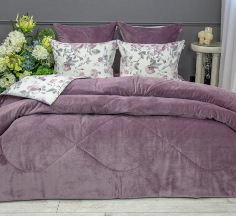 Постельное белье с одеялом "Kazanov.A." Магнолия (роза антика) Велюр/Egypt Cotton, Семейный
