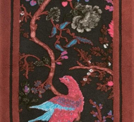 Ковер-дорожка шерстяной Frati "WILD BIRD", 75x200