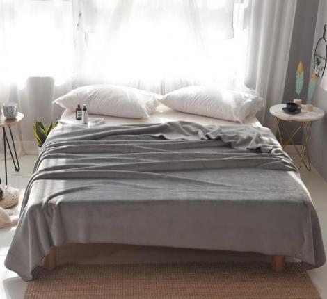 Плед "Sofi de Marko" София (серая1) Велсофт, 160х220