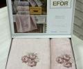 Набор махровых полотенец EFOR &quot;ROSE&quot; (50*90,70*140), сухая роза