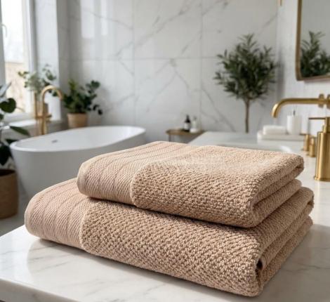 Полотенце махровое "Sofi de Marko" Candy (бежевое), 70х140