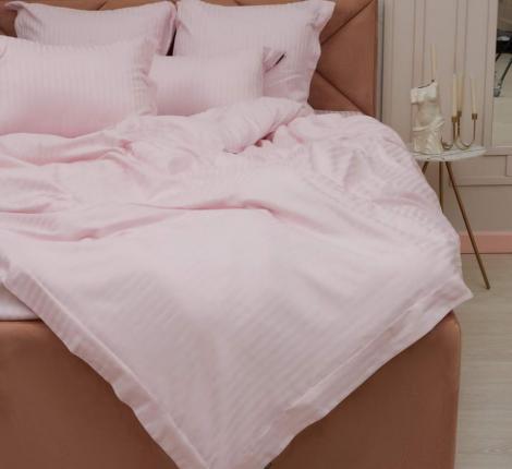 Постельное белье "Sofi de Marko" Моне (пудра) Страйп Сатин, 1,5 спальный