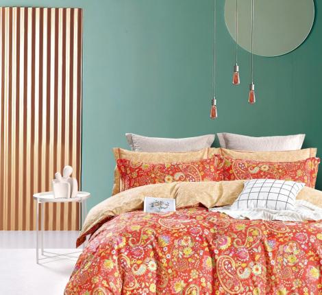 Постельное белье "Cristelle" Amante AM01-79 Сатин, 1,5 спальный