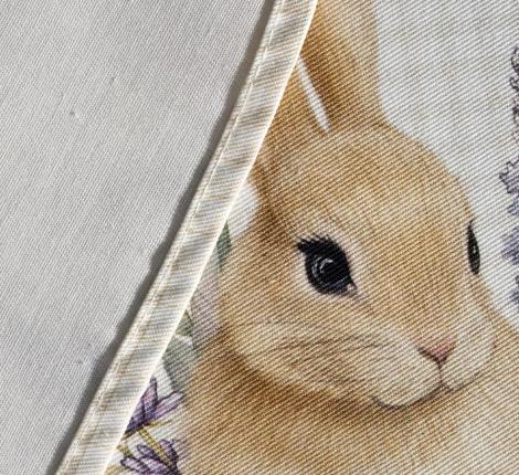 Скатерть овальная с пропиткой "ЛАВАНДОВАЯ ВЕСНА", 140х180 см