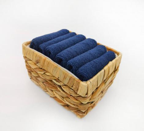 Набор махровых салфеток "Sofi de Marko" Бруна 30х30(6шт), темно-синий