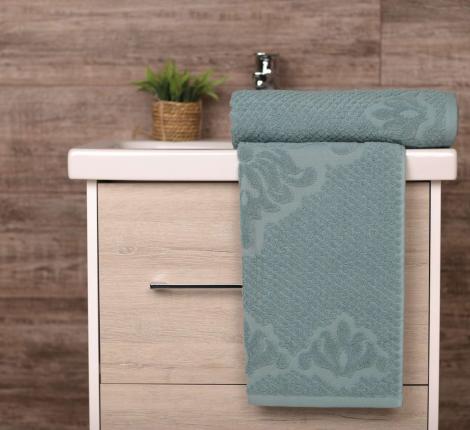 Полотенце махровое AMBIELLA "AURORA" 70x140, зелёный