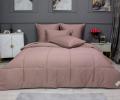 Постельное белье с одеялом "Kazanov.A." Шеффилд (пыльная роза) Сатин, 1,5 спальный