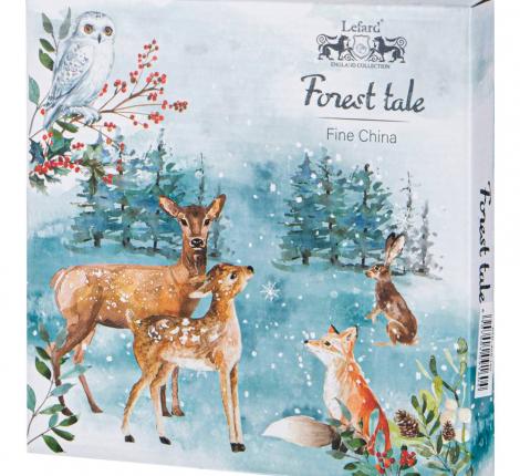 Тарелка закусочная "ЛЕСНАЯ СКАЗКА" СОВА 409-160, диаметр 20,5 см