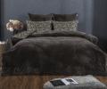 Постельное белье с одеялом "Kazanov.A." Лансер (трюфель жемчуг) Велюр/Egypt Cotton, Евро