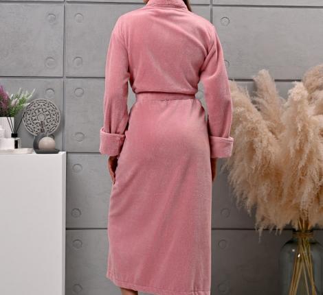 Халат женский трига шалька "AMBIELLA A-1295" пудра, 3XL