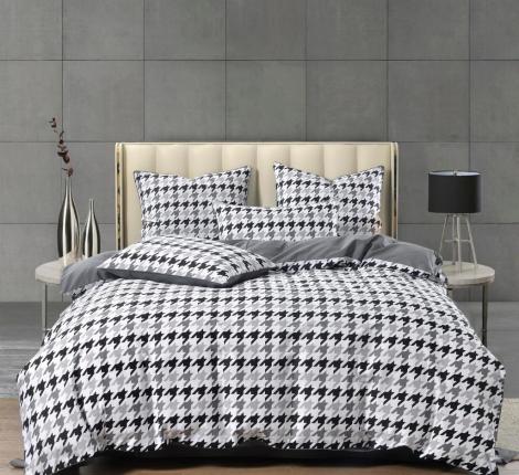 Постельное белье "Sofi de Marko" Пикассо (серый) Сатин, 1,5 спальный