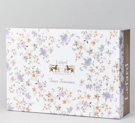 Чайный набор "ВРЕМЕНА ГОДА" 42-566 на 6 персон, 12 предметов (250 мл), розовый