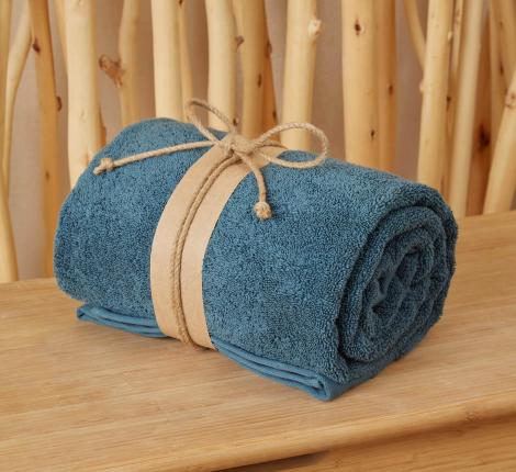 Полотенце для СПА Шанти 84х152, темно-бирюзовый