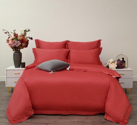 Постельное белье "Sofi de Marko" Моно (коралл) Сатин ДеЛюкс, Евро
