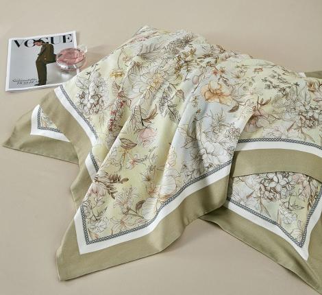 Постельное белье "Asabella" 2273-4S Фланель, 1,5 спальный