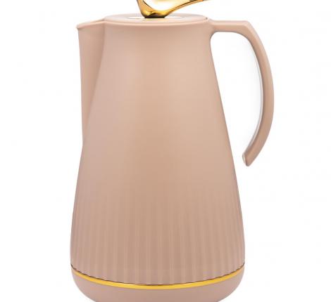 Термос со стеклянной колбой (с клапаном) "AGNESS" 734-201, 950 мл