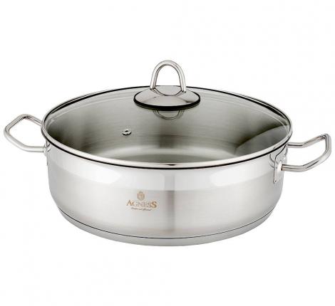 Сотейник AGNESS "PROFESSIONAL" 30х10 см, 7 л