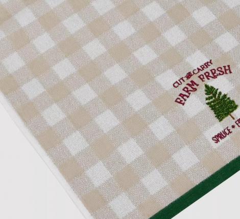 Полотенце Arya с вышивкой Рождество 40x60 Farm Fresh, Кремовый