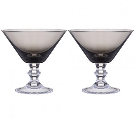 Набор бокалов для мартини 2 штуки "MIRAGE" GREY, 280 мл