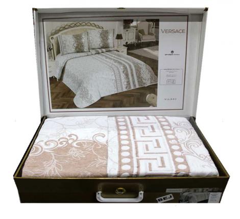 Покрывало гобеленовое EFOR "VERSACE" 250х260, бежевый