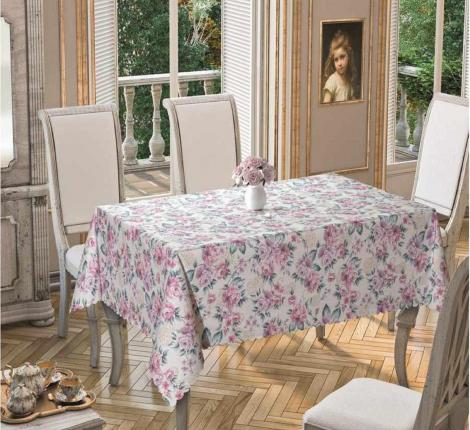 Скатерть круглая "DO&CO" PONJE с печатью, 150Q