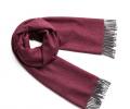 Шарф шерсть беби альпаки "FISHBONE" MULBERRY GRAY, 65х200