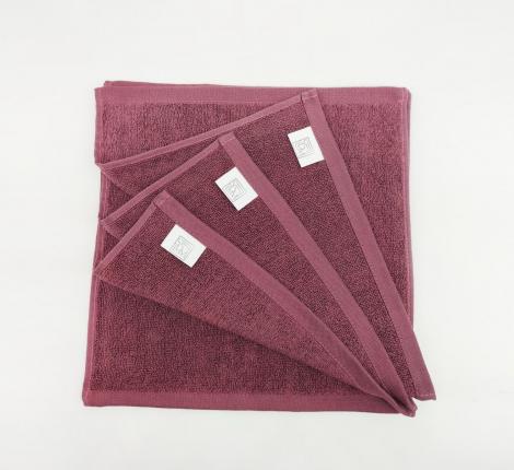 Набор махровых салфеток "Sofi de Marko" Джоди 30х30(4шт), пурпурный