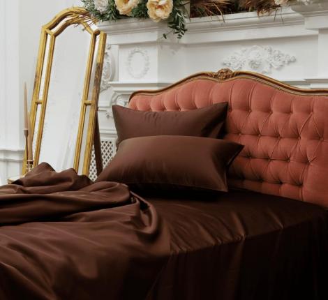 Простыня "CHOCOLATE PIE GRASS" Шёлк, 260х280