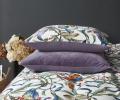Постельное белье с одеялом "Kazanov.A." Колибри (аметист/жемчуг) Велюр/Egypt Cotton, Евро