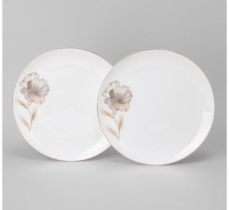 Набор обеденных тарелок 2 шт. "INSPIRATION" ЗОЛОТОЙ ЦВЕТОК, диаметр 26 см