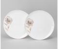 Набор обеденных тарелок 2 шт. "INSPIRATION" ЗОЛОТОЙ ЦВЕТОК, диаметр 26 см