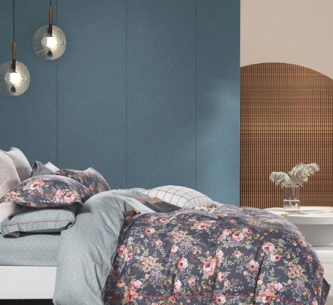 Постельное белье "Cristelle" Amante AM01-142 Сатин, 1,5 спальный