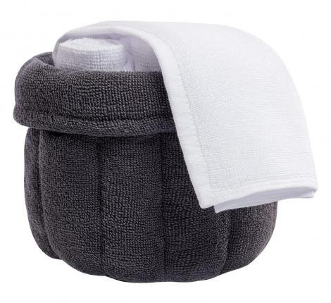 Набор махровых полотенец "Sofi de Marko" Donna (антрацит), 30х30-6шт.