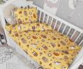 Постельное белье "Valtery" "Совята желтые" Поплин, Детский