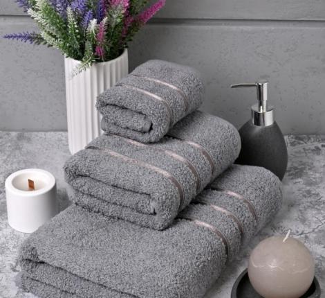 Полотенце махровое AMBIELLA "SPA" 50x80, серый