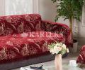 Покрывало шпигель большой "Karteks" на диван 160х220 БАМБУК, бордовый