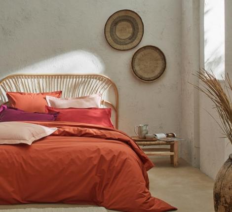 Наволочка "Blanc des Vosges" перкаль 50х70, terra cota (терракотовый)